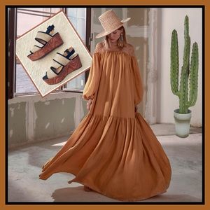 SCHUTZ Wooden FlatForm Sandals